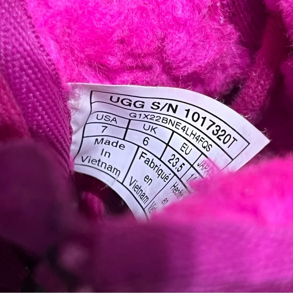 Ugg Pink Suede Neumel Ankle Boots